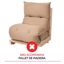 Futon de Espuma Almofada Dobrável Solteiro 170x60x10cm - Bf Colchões - 6