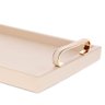 Bandeja Bege com Metal Dourado G 48x30x6cm - 3
