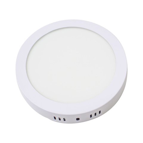 Painel 18w Led Redondo Sobrepor 6500k Branco Frio