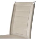 Ver imagem 2 de Kit 2 Cadeiras Tókio Cromada Tecido Corano Sintético Off White