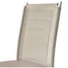 Kit 2 Cadeiras Tókio Cromada Tecido Corano Sintético Off White - 2
