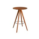 Ver imagem 2 de Mesa Bistro Pub Premium Estilo Moderno Alta Apoio Decorativo Madeira Eucalpto Bancada Cor Nature