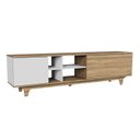 Ver imagem 2 de Rack para TV até 75 Polegadas 100% MDF 200cm 200x55x40cm Lars Marrom