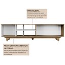 Ver imagem 4 de Rack para TV até 75 Polegadas 100% MDF 200cm 200x55x40cm Lars Marrom