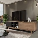 Ver imagem 1 de Rack para Tv até 75 Polegadas 100%mdf 200x55x40cm Lars