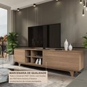 Ver imagem 7 de Rack para Tv até 75 Polegadas 100%mdf 200x55x40cm Lars