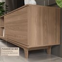 Ver imagem 6 de Rack para TV até 75 Polegadas 100% MDF 200cm x40cm Lars Marrom