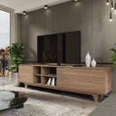 Ver imagem 1 de Rack para Tv até 75 Polegadas 100%mdf 200x55x40cm Lars