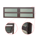 Ver imagem 3 de Basculante Alumínio 2 Seções 40 x 240 Elite V.Boreal Marrom Corten Brimak