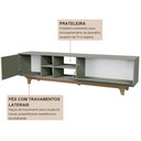 Ver imagem 4 de Rack para TV até 75 Polegadas 100% MDF 200cm x40cm Lars Verde