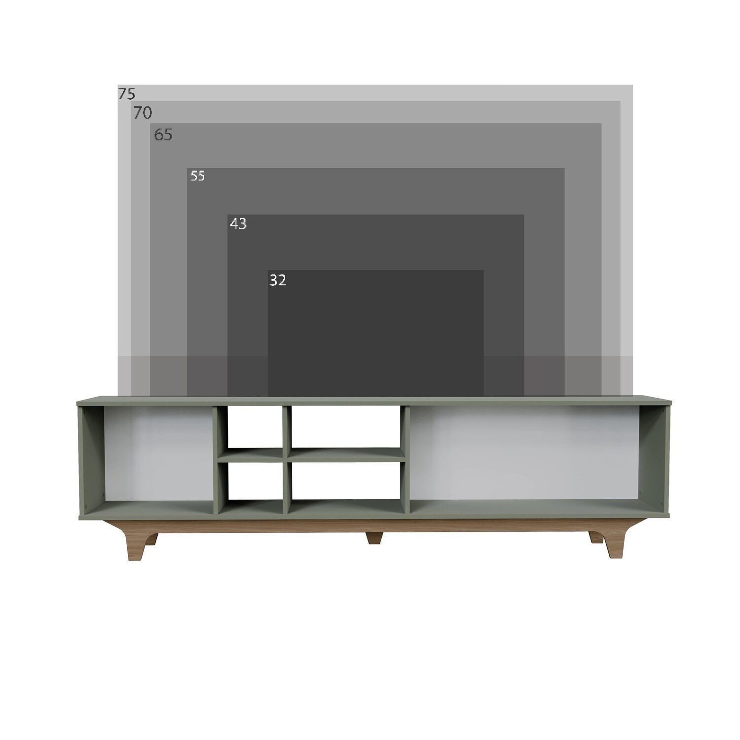 Rack para Sala de Estar 200x55x40cm Lars - 7