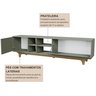 Rack para TV até 75 Polegadas 100%MDF 200x55x40cm Lars - 4