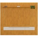 Ver imagem 3 de Painel Suspenso Ripado com Bancada Suspensa para Tv até 75 Polegadas Trento Cor Cedro/bali