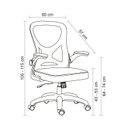 Ver imagem 4 de Cadeira Escritório Diretor Office Columbus com Tela Mesh