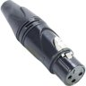 Conector Xlr(f) 3 Pólos Datalink Preto - Pct - 10 - 1