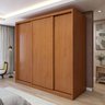 Guarda Roupa Forma 3 Portas 4 Gavetas 100% Mdf  - 1