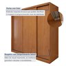 Guarda Roupa Forma 3 Portas 4 Gavetas 100% Mdf  - 6