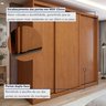 Guarda Roupa Forma 3 Portas 4 Gavetas 100% Mdf  - 8