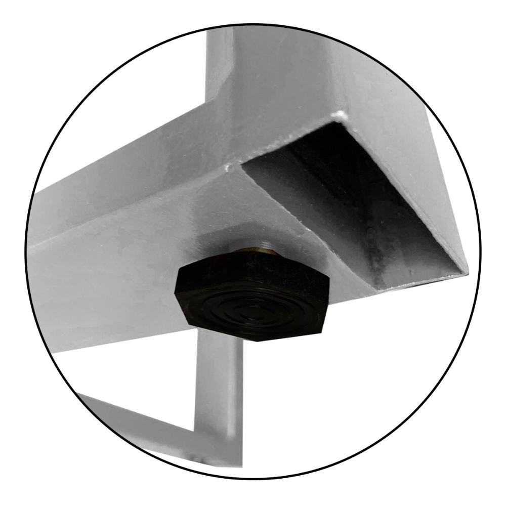 Base de Mesa Gizé Tampos Pedra Vidro Madeira de 1m Preto - 6