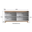 Ver imagem 3 de Buffet para Sala de Jantar 200x96x40cm John Branco/Freijó