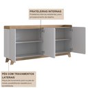 Ver imagem 4 de Buffet para Sala de Jantar 200x96x40cm John Branco/Freijó