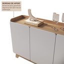 Ver imagem 7 de Buffet para Sala de Jantar 200x96x40cm John Branco/Freijó