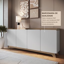 Buffet para Sala de Jantar 200x96x40cm John - 6