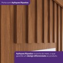 Ver imagem 7 de Guarda Roupa 3 Portas Deslizantes com Aplique Ripado Royal Marrom/Nature/Off White