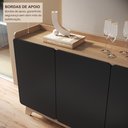 Ver mais imagens de Buffet para Sala de Jantar 200x96x40cm John Preto/Freijó