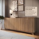 Ver imagem 7 de Buffet para Sala de Jantar 200x96x40cm John Marrom/Freijó