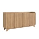 Ver imagem 2 de Buffet para Sala de Jantar 200x96x40cm John Marrom/Freijó