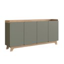 Ver imagem 2 de Buffet para Sala de Jantar 200x96x40cm John Verde/Freijó
