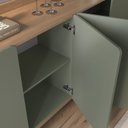 Ver imagem 7 de Buffet para Sala de Jantar 200x96x40cm John Verde/Freijó