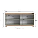 Ver imagem 3 de Buffet para Sala de Jantar 200x96x40cm John Verde/Freijó