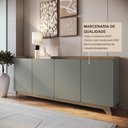 Ver imagem 6 de Buffet para Sala de Jantar 200x96x40cm John Verde/Freijó