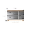 Ver imagem 4 de Buffet para Sala de Jantar 150x96x40cm John Branco/Freijó