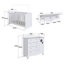 Ver imagem 1 de Quarto Infantil Completo 3 Peças Linha Encanto Completa Móveis