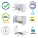 Ver imagem 2 de Quarto Infantil Completo 3 Peças Linha Encanto Completa Móveis