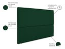 Ver imagem 2 de Cabeceira Cama Box Orgânica King 195cm Luna Suede C/frame Verde