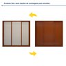 Guarda Roupa Forma 3 Portas 4 Gavetas 100% Mdf  - 4