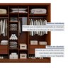 Guarda Roupa Forma 3 Portas 4 Gavetas 100% Mdf  - 13
