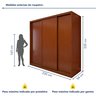 Guarda Roupa Forma 3 Portas 4 Gavetas 100% Mdf  - 3