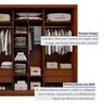 Guarda Roupa Forma 3 Portas 4 Gavetas 100% Mdf  - 12