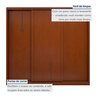 Guarda Roupa Forma 3 Portas 4 Gavetas 100% Mdf  - 8