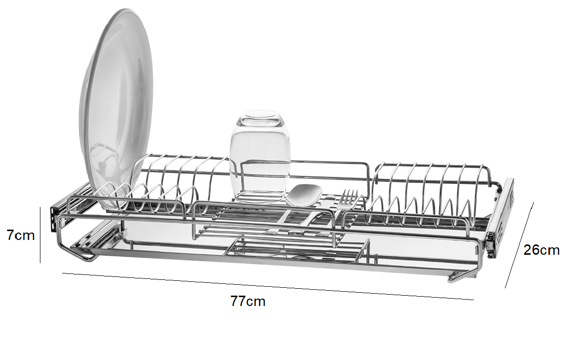 Escorredor De Louças De Embutir Bandeja Inox 77x26cm Schmitt - 2