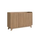 Ver imagem 3 de Buffet para Sala de Jantar 150x96x40cm John Marrom/Freijó