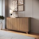 Ver imagem 2 de Buffet para Sala de Jantar 150x96x40cm John Marrom/Freijó