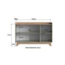 Ver imagem 4 de Buffet para Sala de Jantar 150x96x40cm John Verde/Freijó