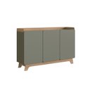 Ver imagem 3 de Buffet para Sala de Jantar 150x96x40cm John Verde/Freijó