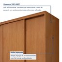 Ver imagem 5 de Guarda Roupa Forma 3 Portas 4 Gavetas 100% Mdf com Pés